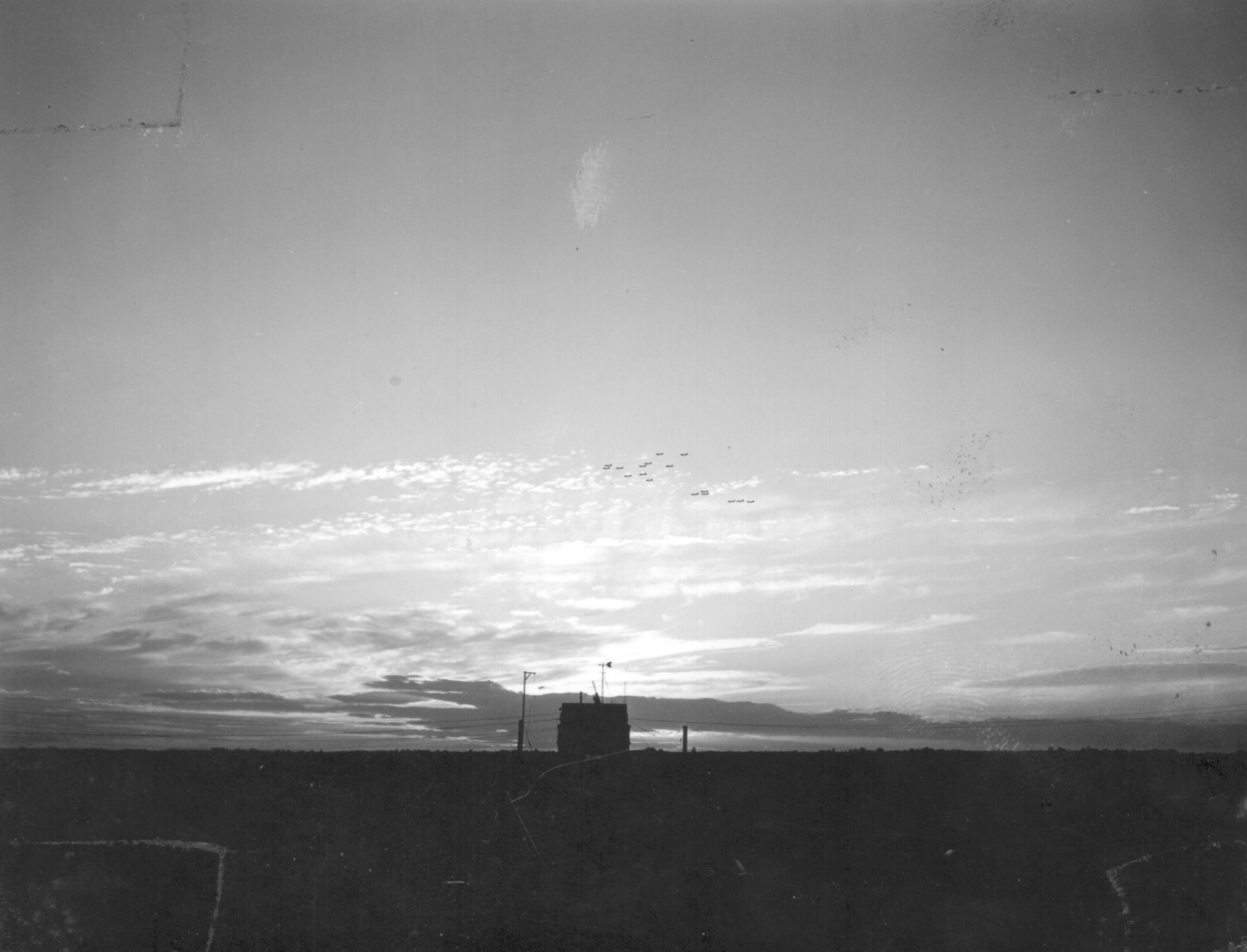 0028 sunset at Control Tower with returning B-17's.jpg