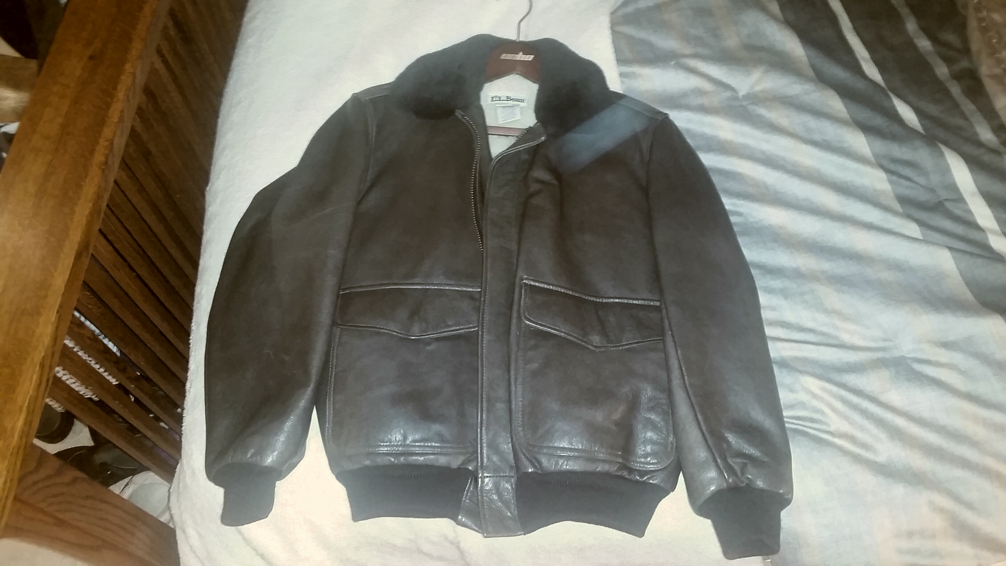 Just got an L.L. Bean shearling and Mouton G1-ish bomber