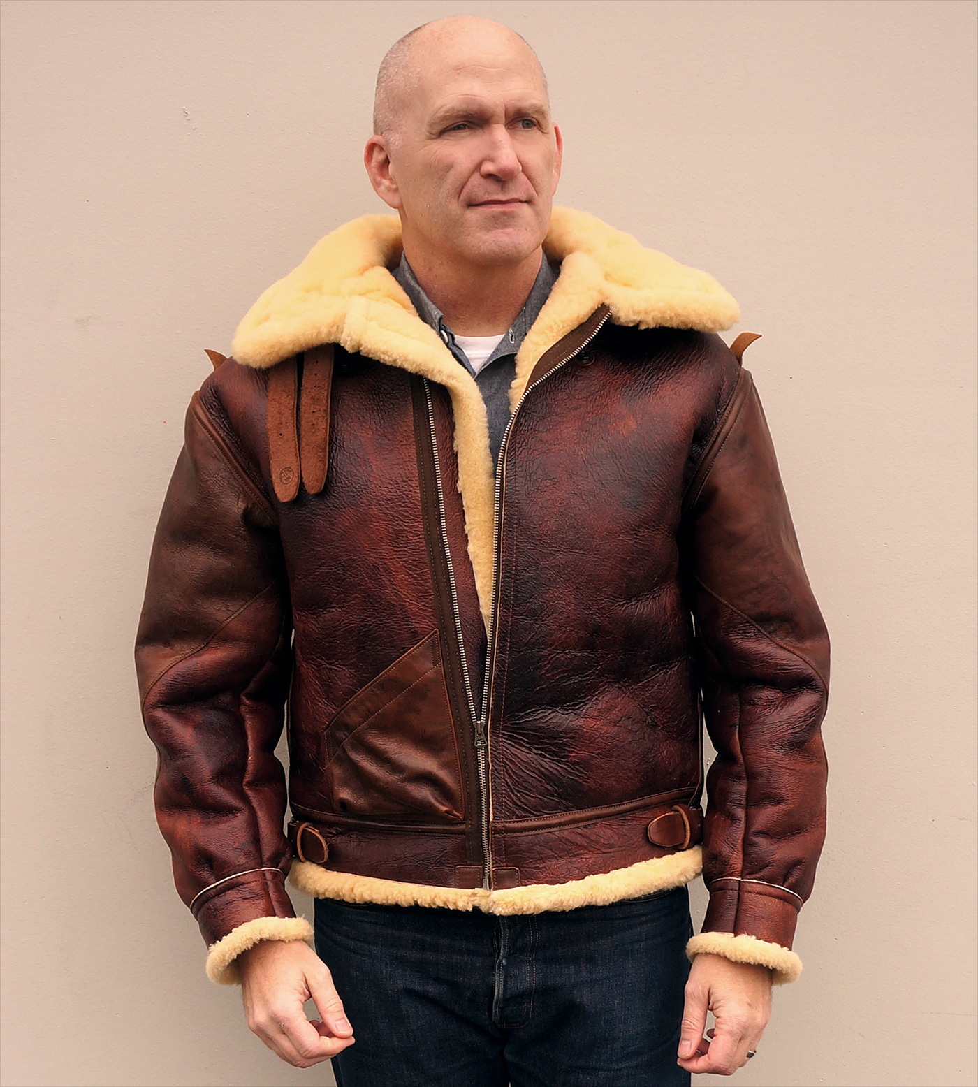 Goodwear B-3 - Werber Sportswear ‘ Redskin ’ | Vintage Leather Jackets ...