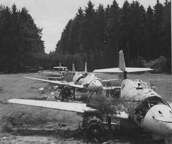 abandoned Me 262 production line in the forest  Obertraubling airfield,.jpg