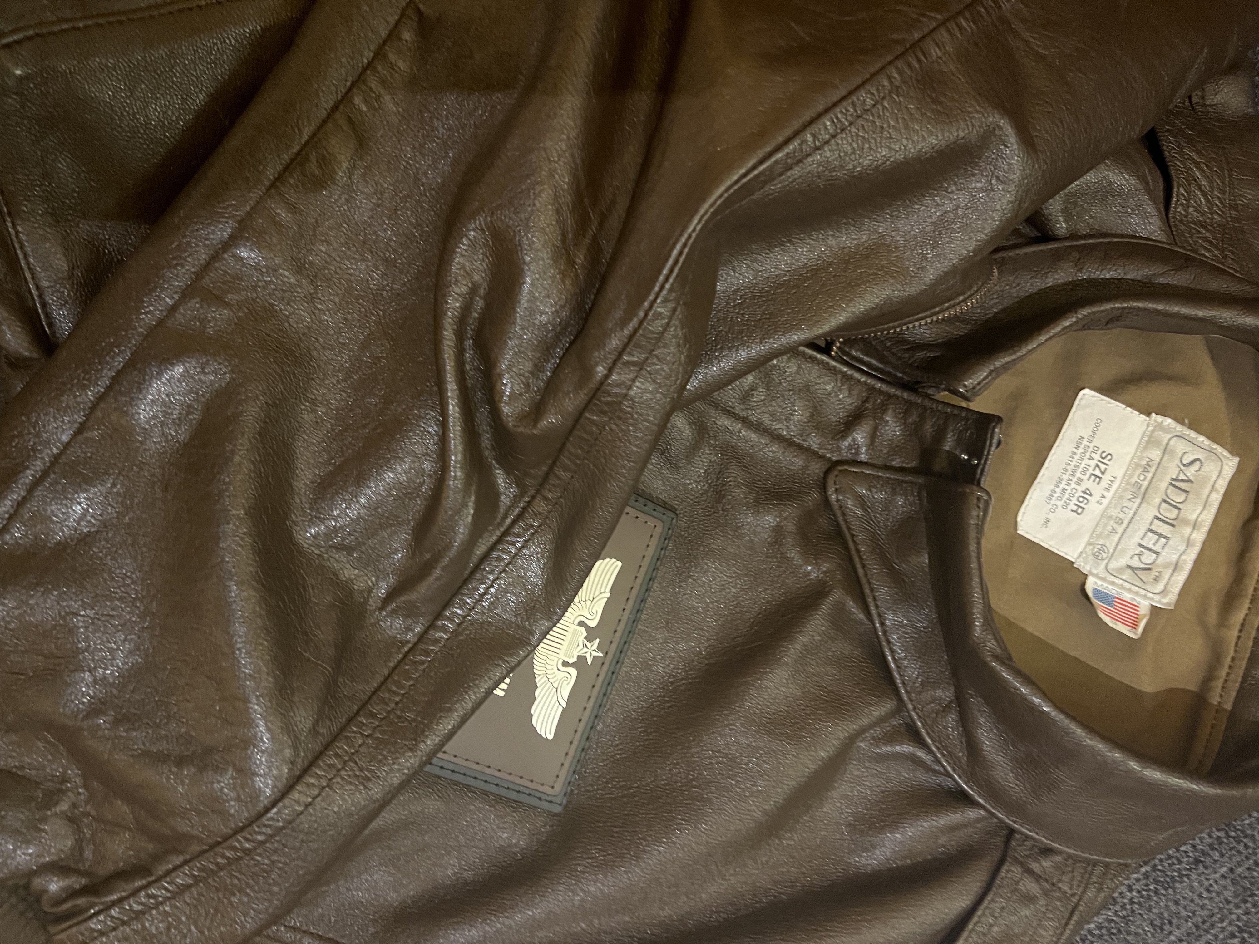 Cooper Saddlery issued A-2 Goat! | Vintage Leather Jackets Forum