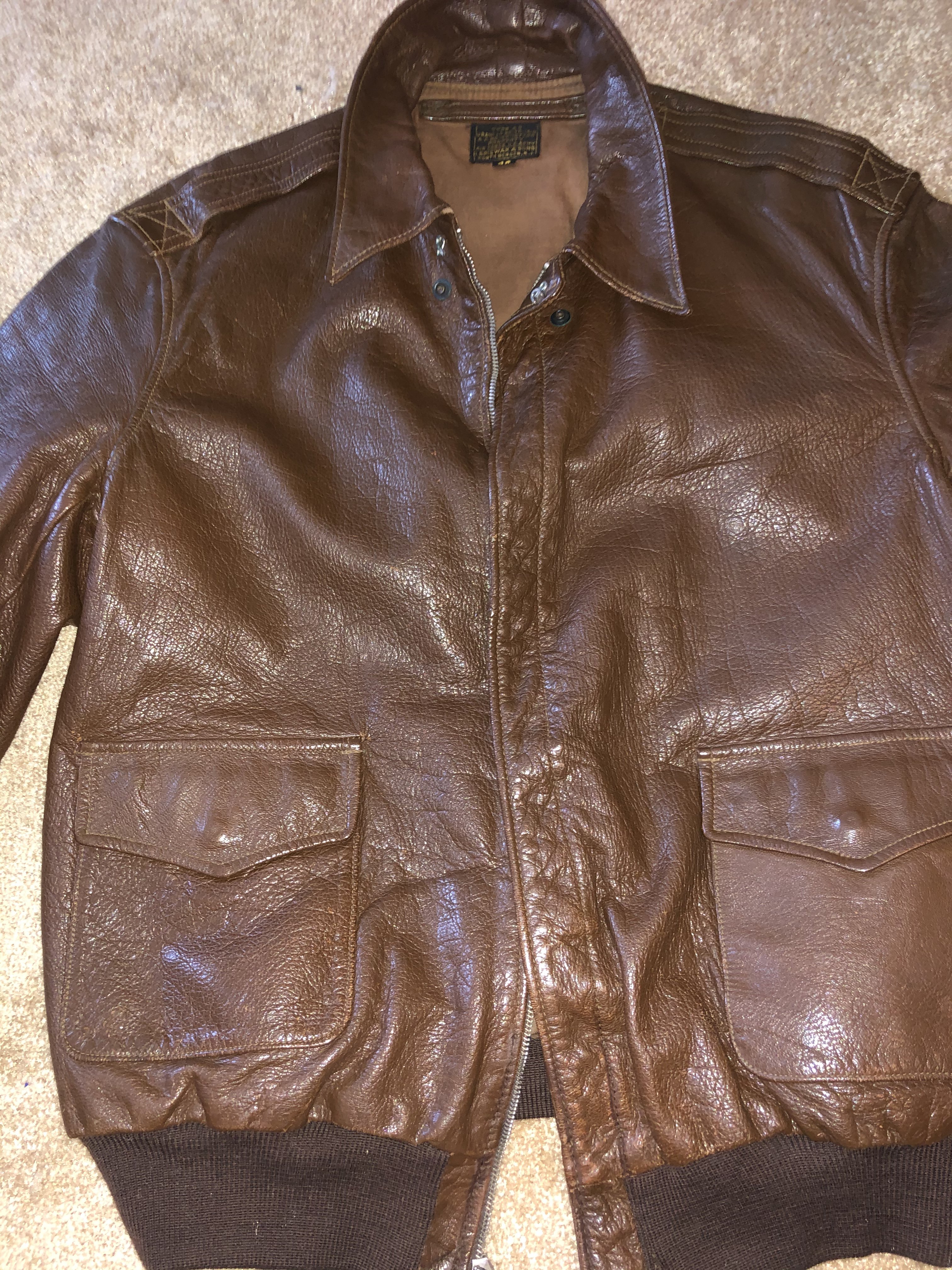 Original I. Spiewak &Sons. Size 46 | Vintage Leather Jackets Forum