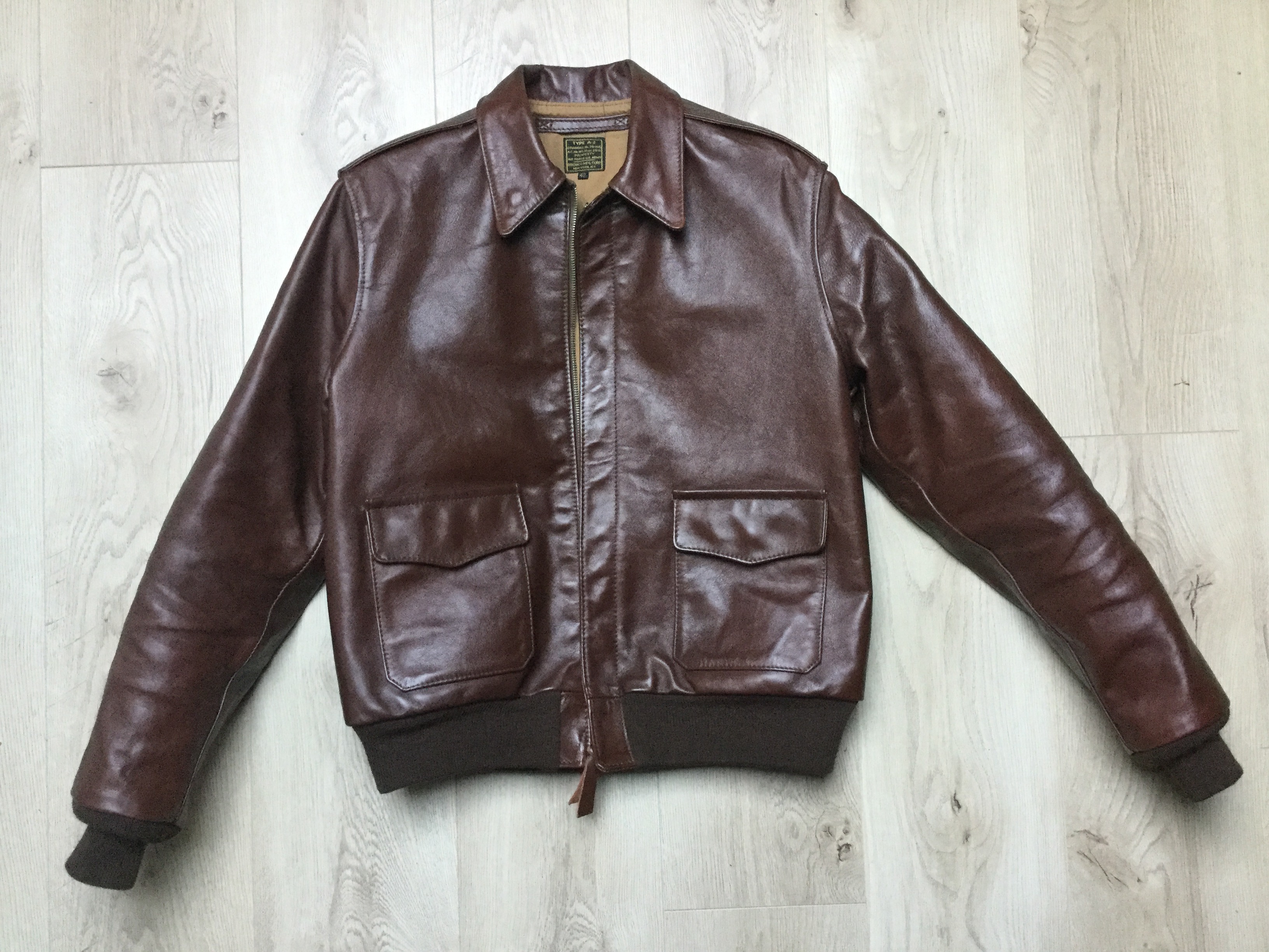 Aero A-2 in russet jerky/Vicenza HH. Anybody got one? | Vintage Leather ...