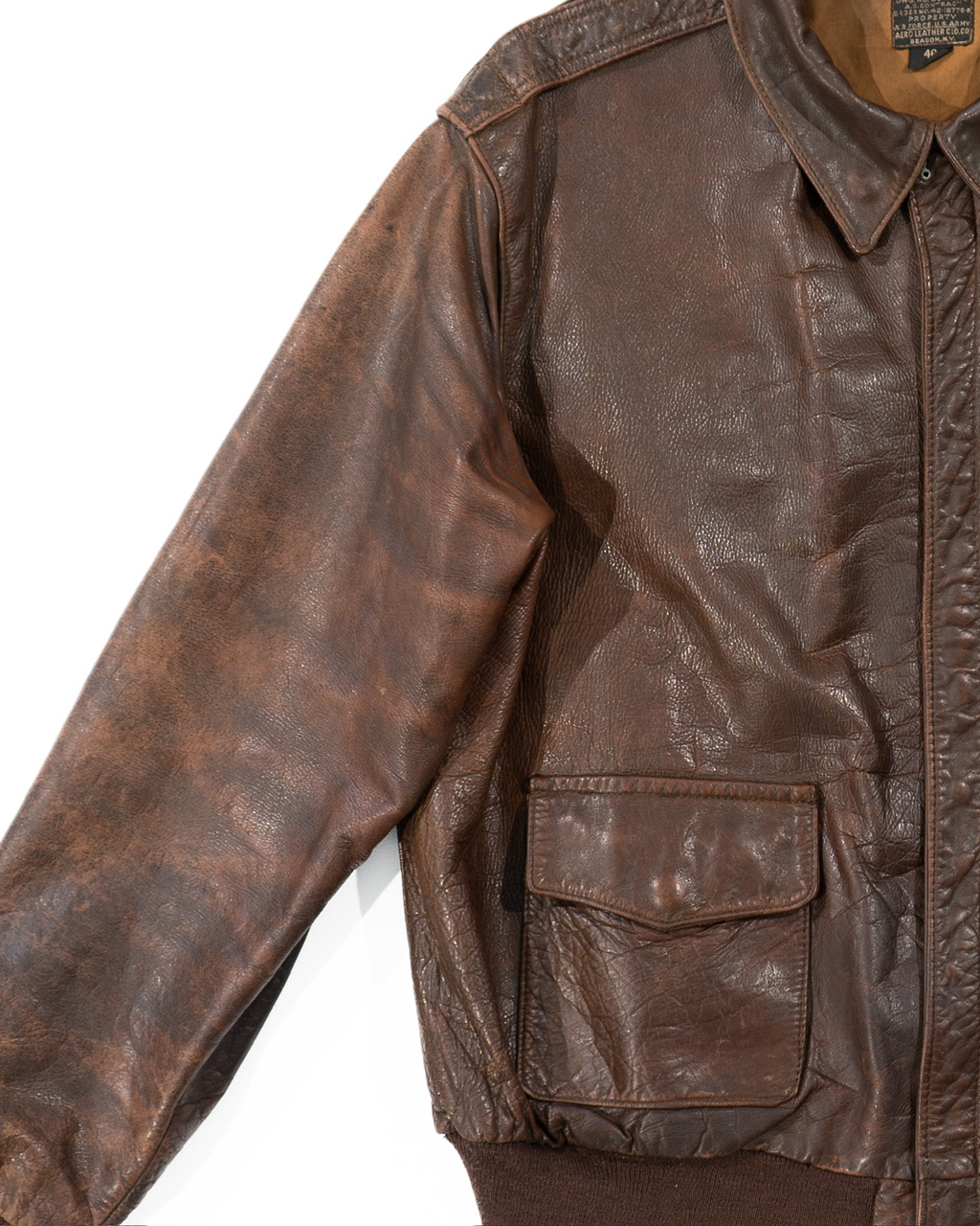 ORIGINAL WWII AERO CLOTHING CO. 42-18775P TYPE A-2 | Vintage Leather ...
