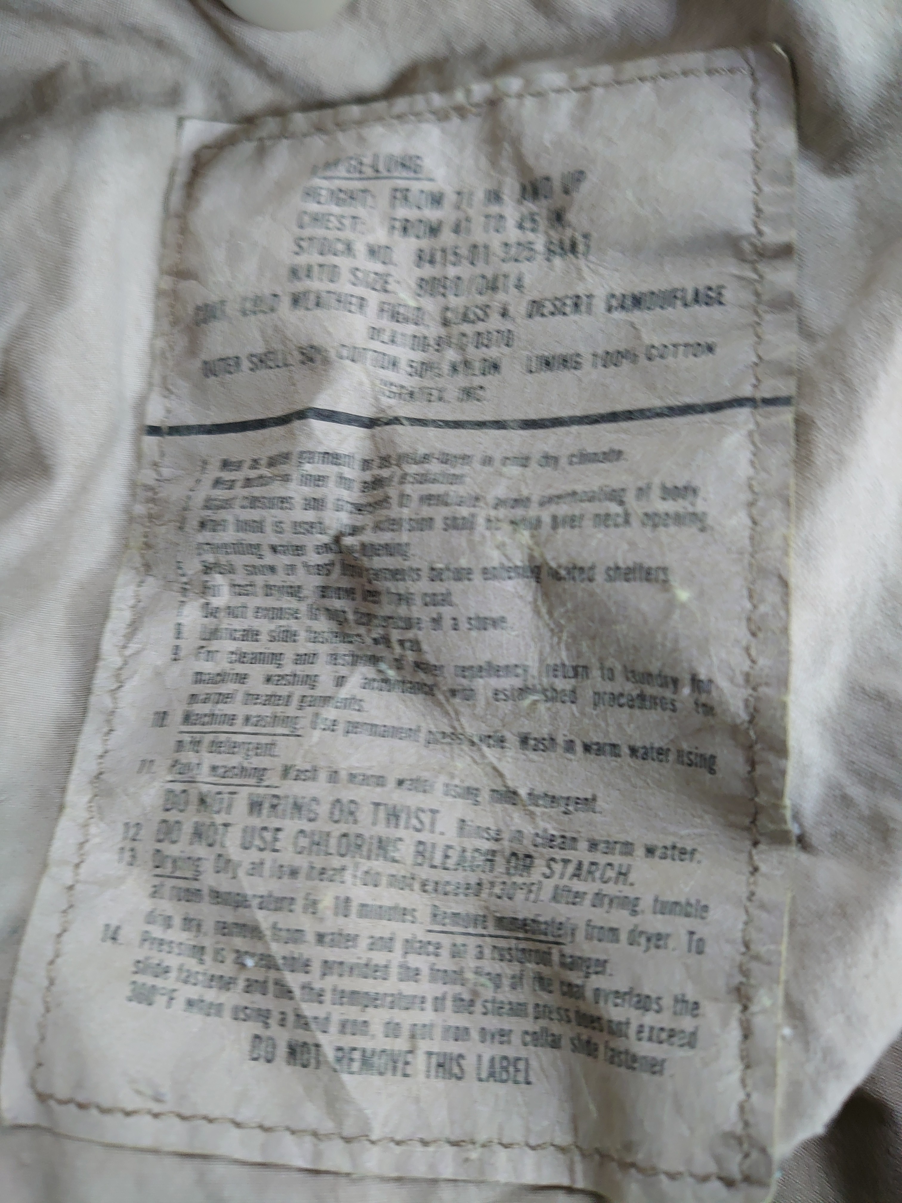 About genuine US ARMY M-65 field jacket | Vintage Leather Jackets Forum