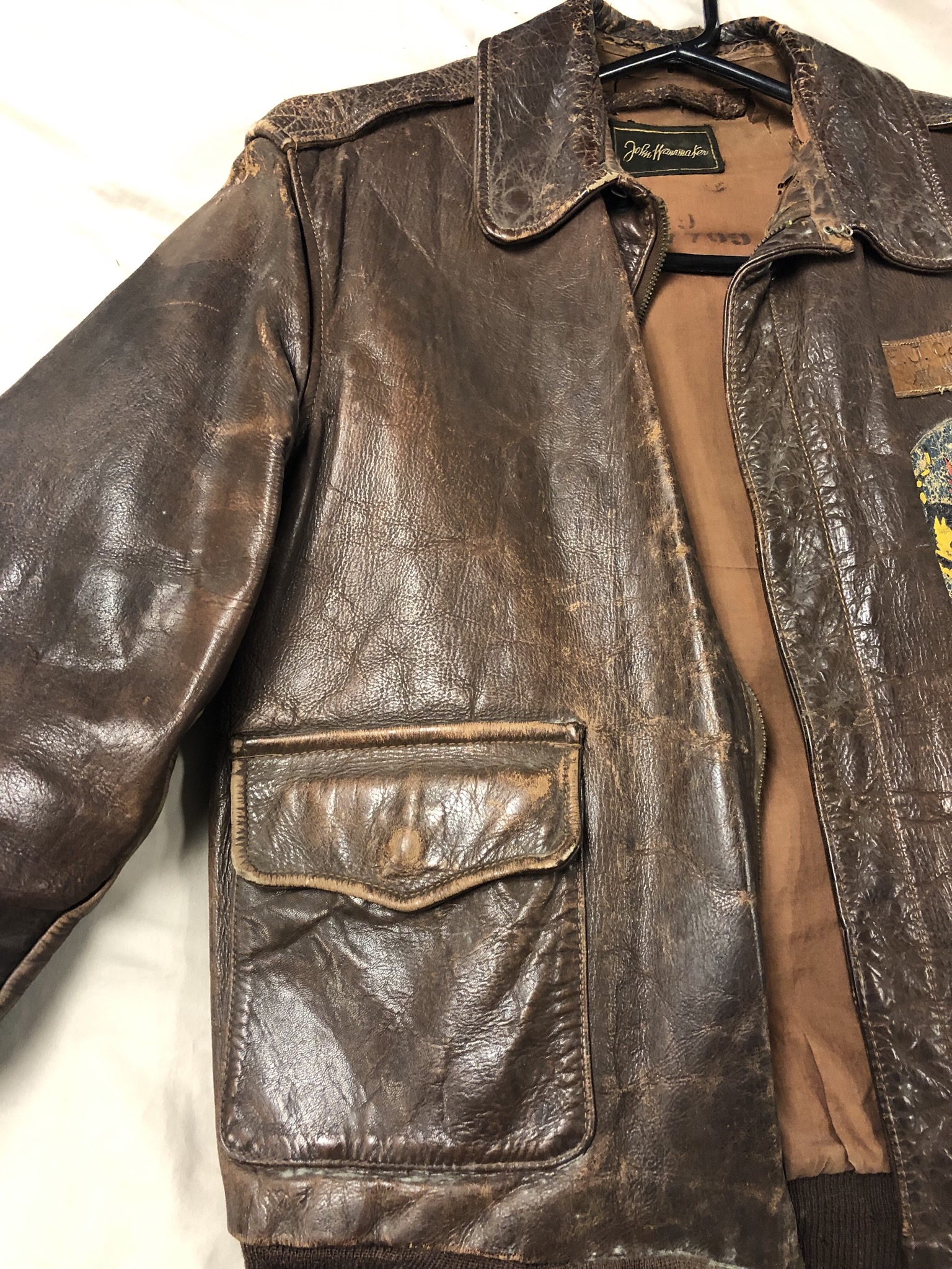 An Original A2 with a cool history! | Vintage Leather Jackets Forum