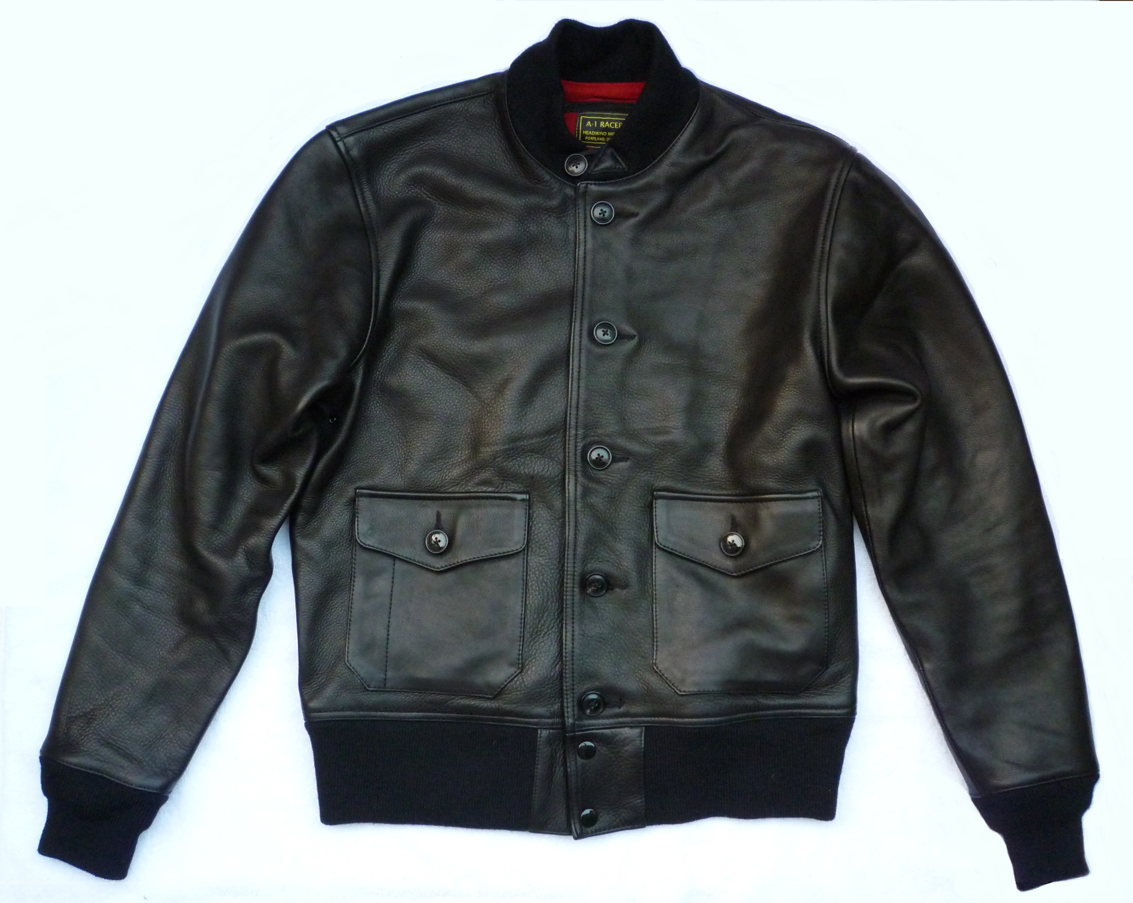 New A-1 Racer in Black 4 OZ Aniline Cowhide | Vintage Leather Jackets Forum