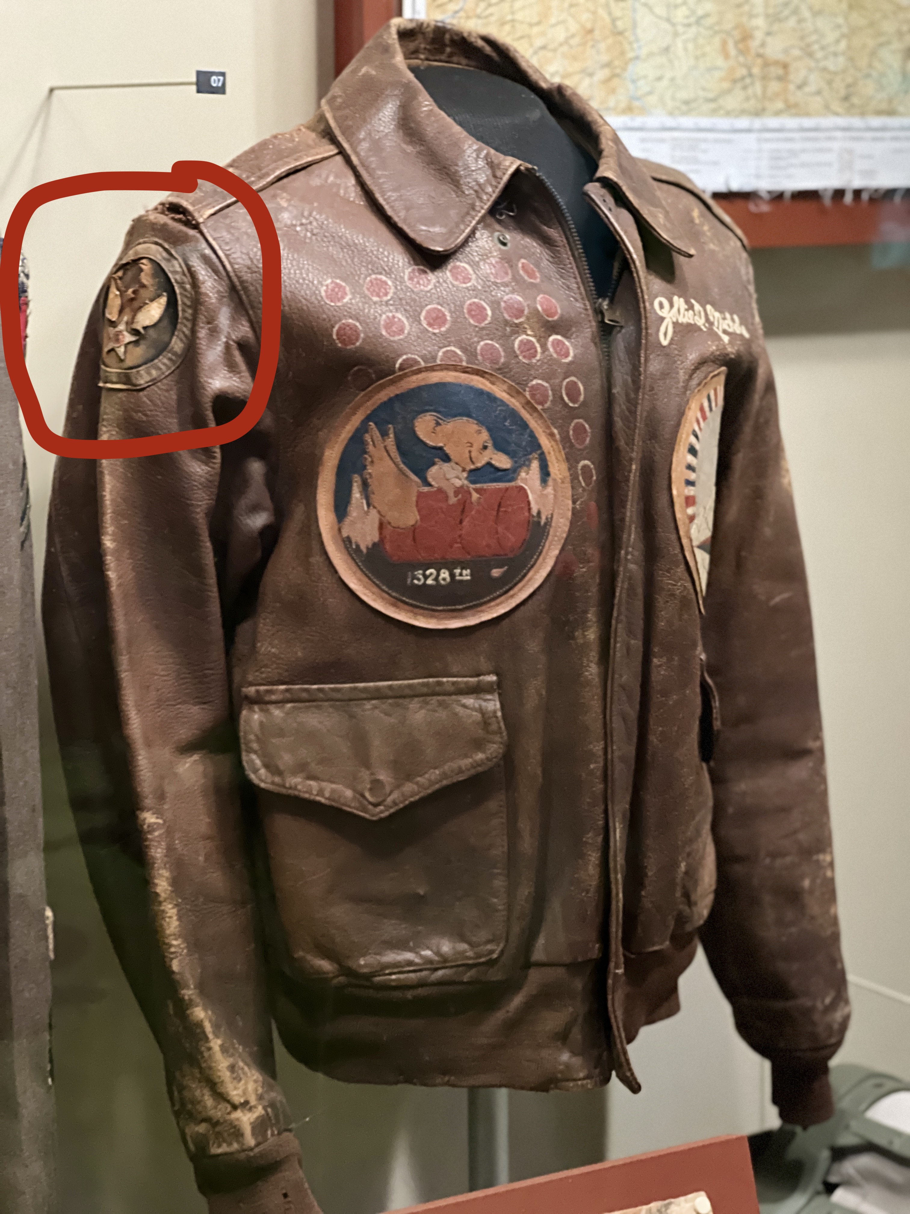Examples of Leather Roundels shoulder patches on 8th Air Force ...