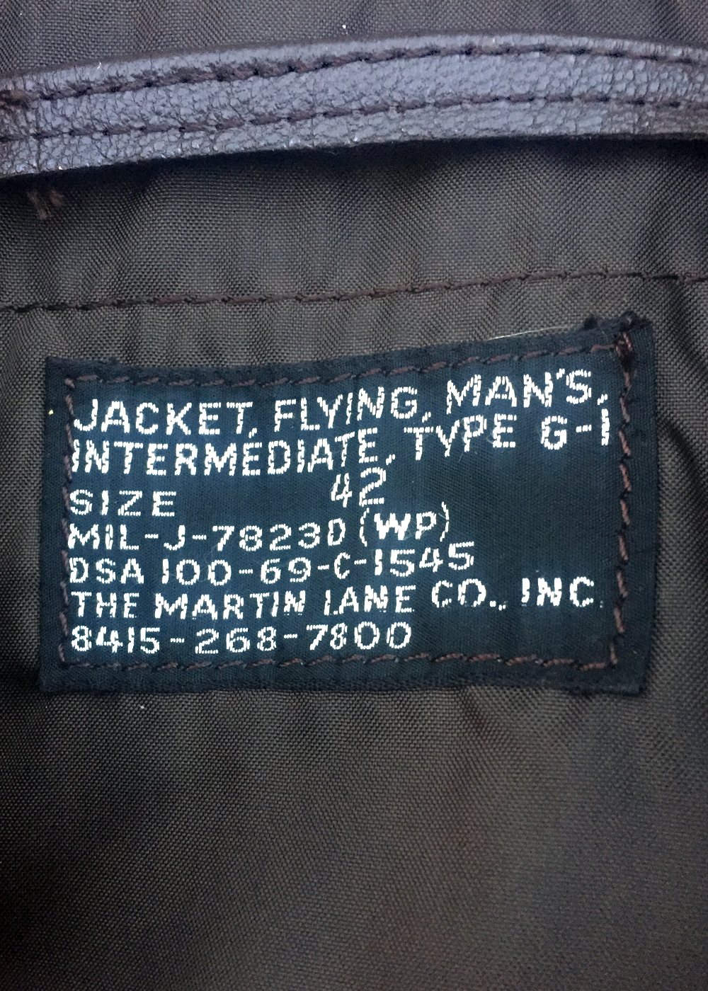 Martin Lane G-1 | Vintage Leather Jackets Forum