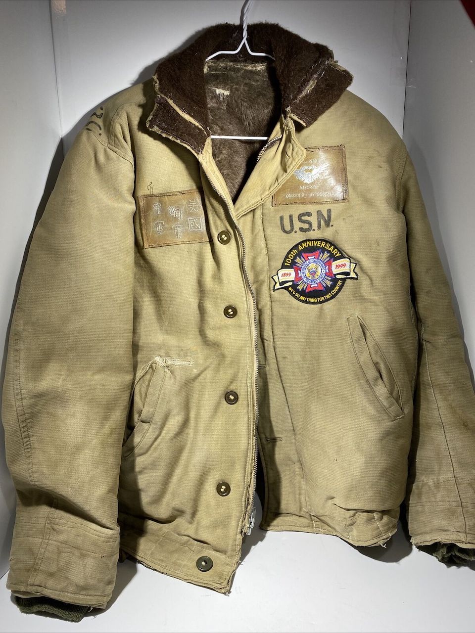interesting WW2 USN N-1 | Vintage Leather Jackets Forum