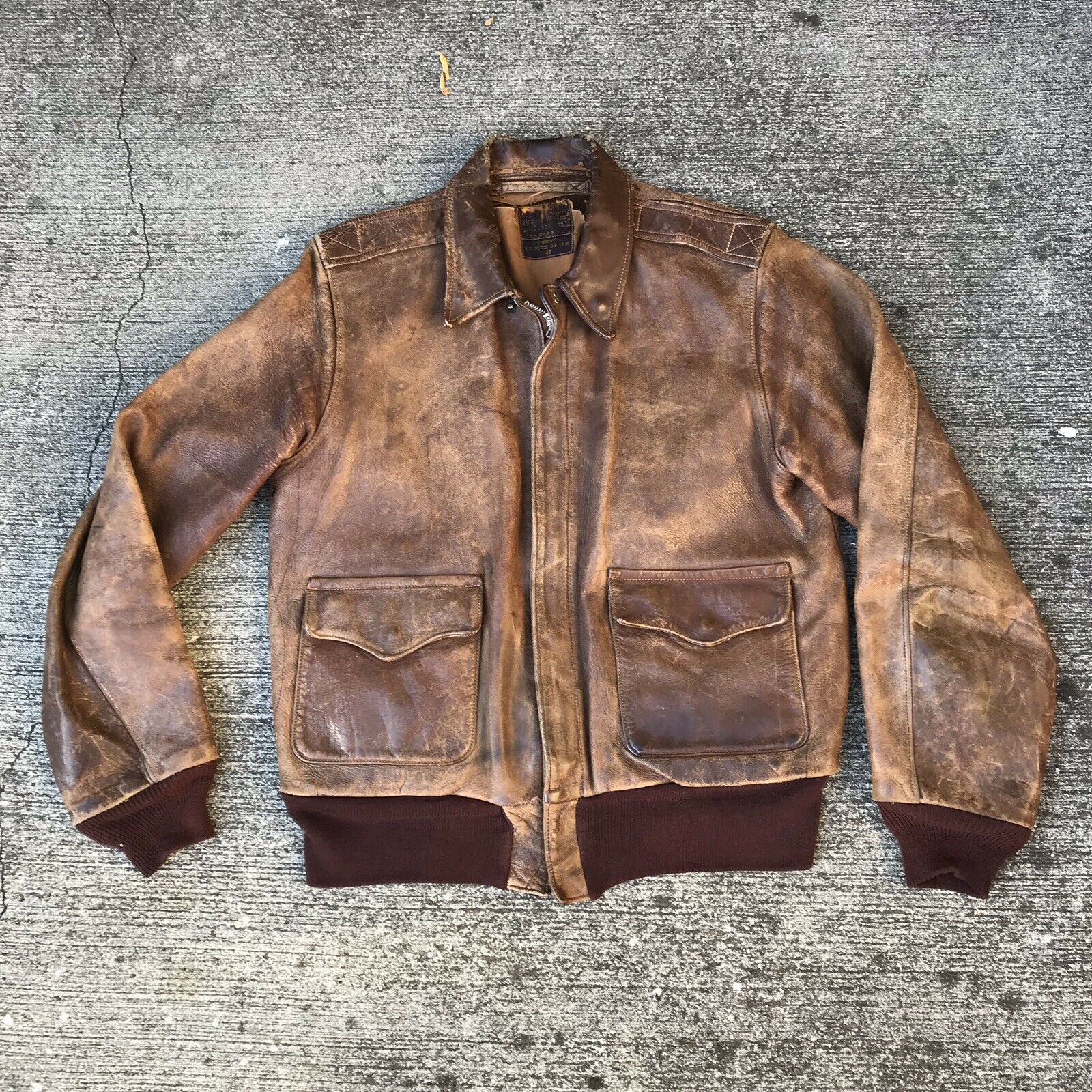 J A Dubow A2 For Sale On Ebay In California | Vintage Leather Jackets Forum