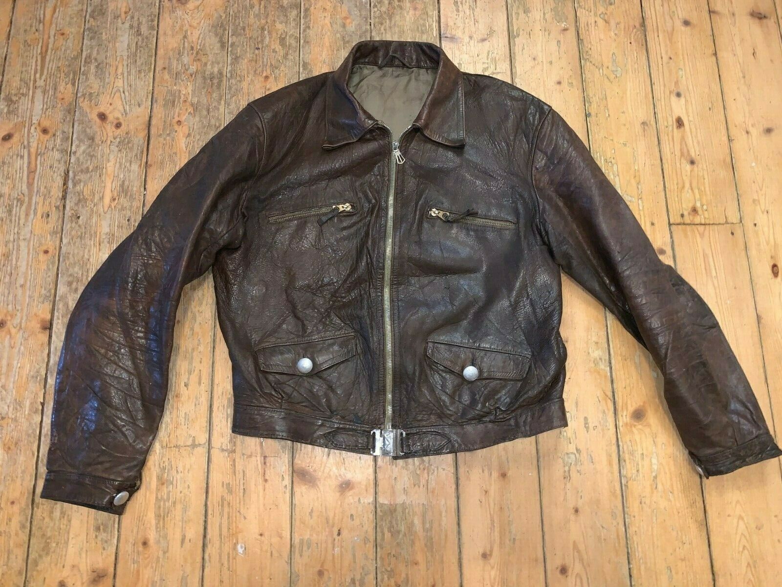 Original French cyclist jacket 40's (Hartmann) | Vintage Leather ...