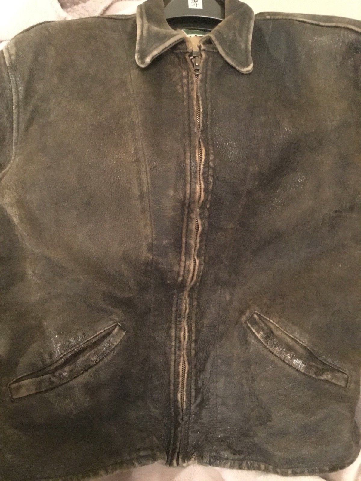 levi's vintage 1930s menlo leather jacket